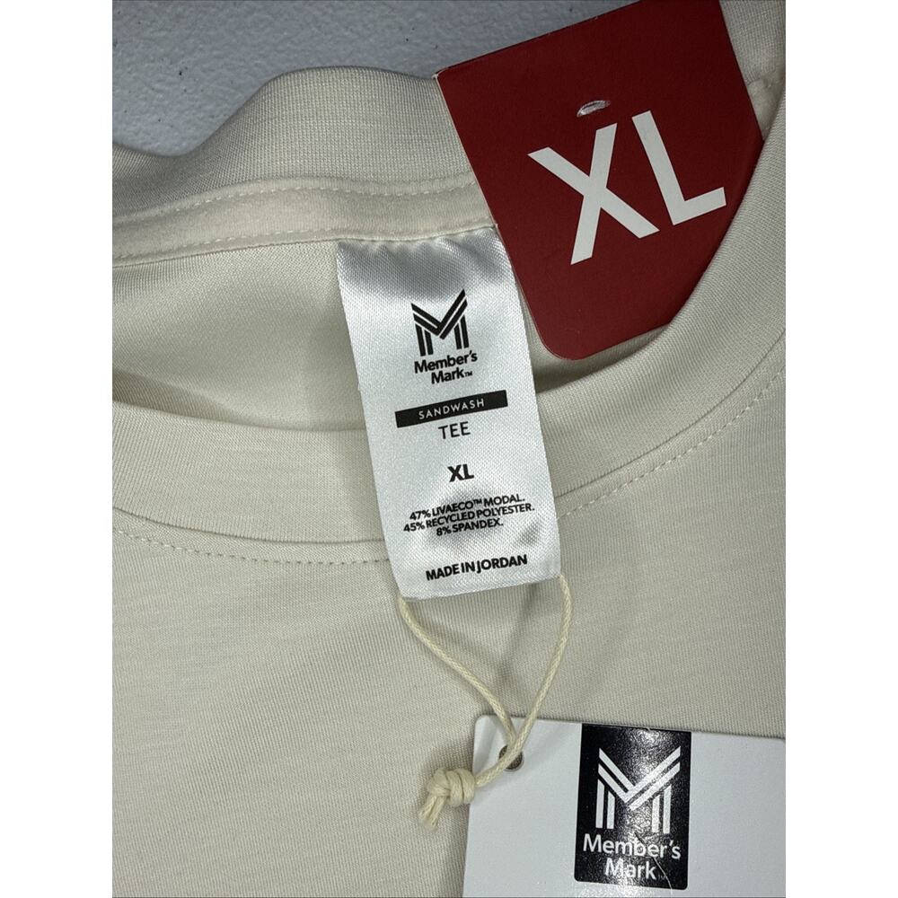 Member's Mark Women's Sand Wash (Short Sleeve) Tee Cream Size XL - Picture 13 of 16